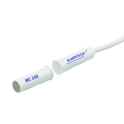 MC 340P4K7S4K7-10 Alarmtech MC 340P4K7S4K7-10 Contact magnétique encastré, NC, Câble 10m